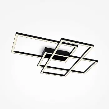 Deckenleuchte – Schwarzes Aluminium, 78 W Leistung, IP20 Schutzart, 78 cm Breite - Rida | Maytoni