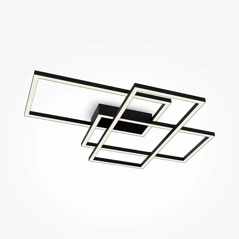Deckenleuchte – Schwarzes Aluminium, 80 W Leistung, Warmweiß - Line | Maytoni
