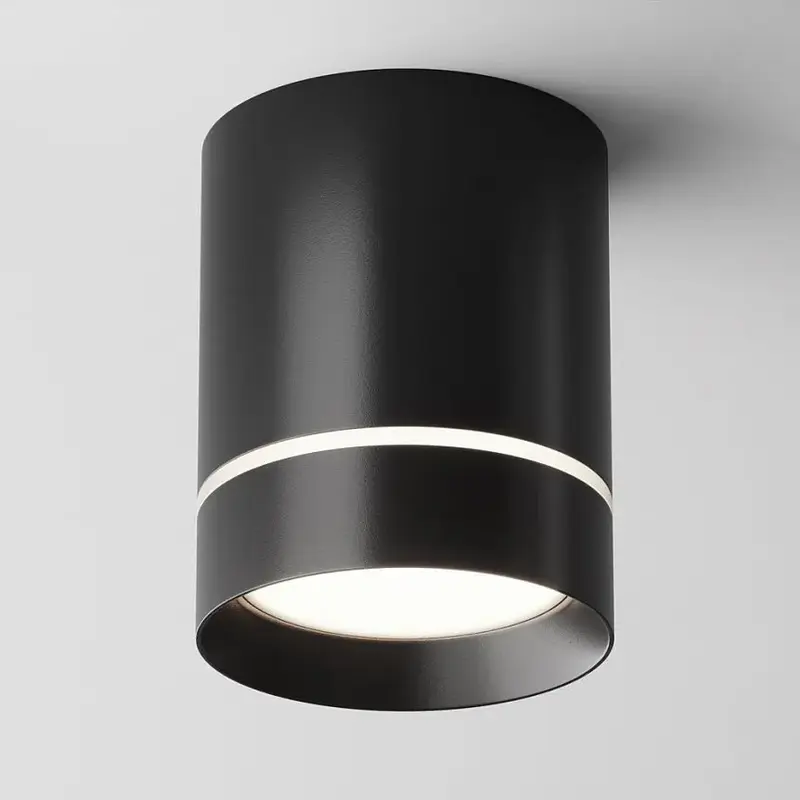 Deckenleuchte – Schwarzes Aluminium, 9 W Leistung, Neutralweiß, Ø7,9 cm - Orlo | Maytoni