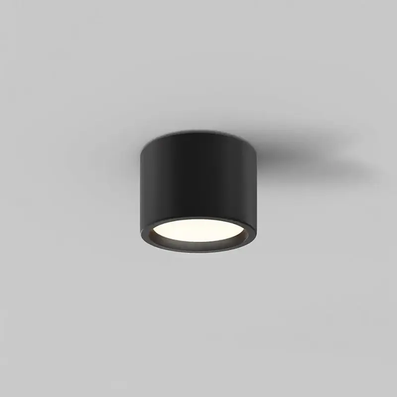Deckenleuchte – Schwarzes Aluminium, IP44 Schutz, Warmweiß, Ø10,5 cm - Hydra | Maytoni