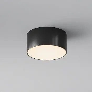 Deckenleuchte – Schwarzes Finish, 15 W Leistung, IP65 Schutz - Zon IP | Maytoni