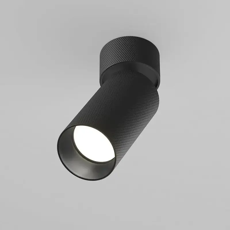Deckenleuchte – Schwarzes Finish, Aluminiumgehäuse, Kompaktes Design, GU10 Fassung - Artisan | Maytoni