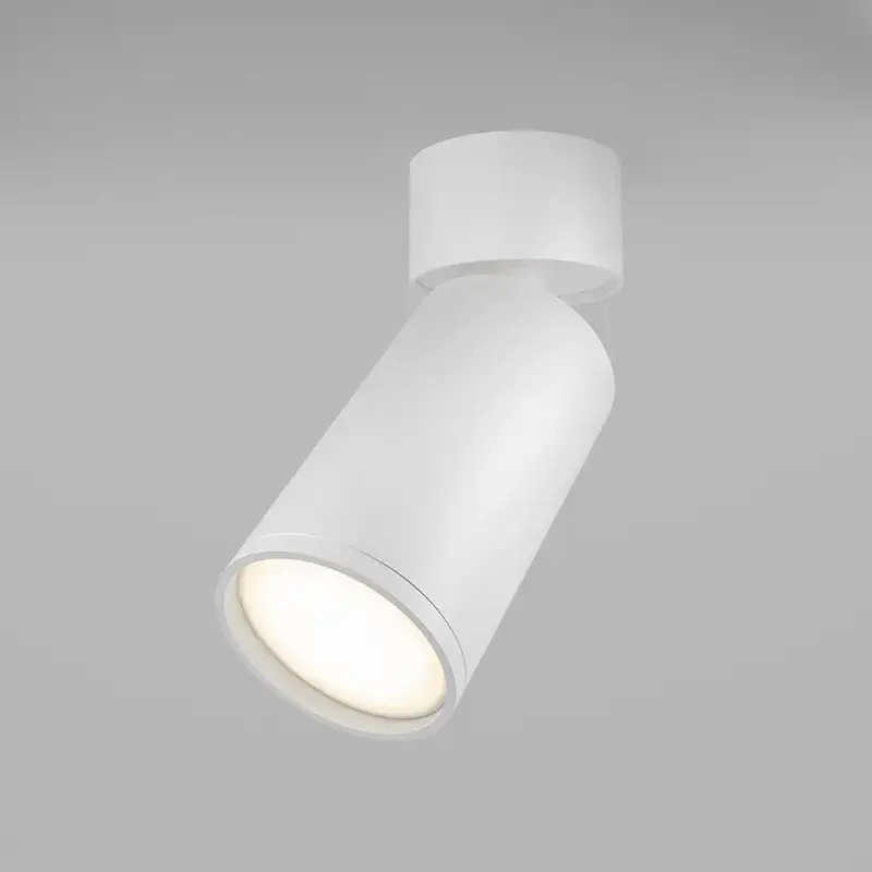 Deckenleuchte – Weißes Aluminium, 1× GU10 Fassung, 10 W Leistung, 12.8 cm Höhe - Focus S | Maytoni