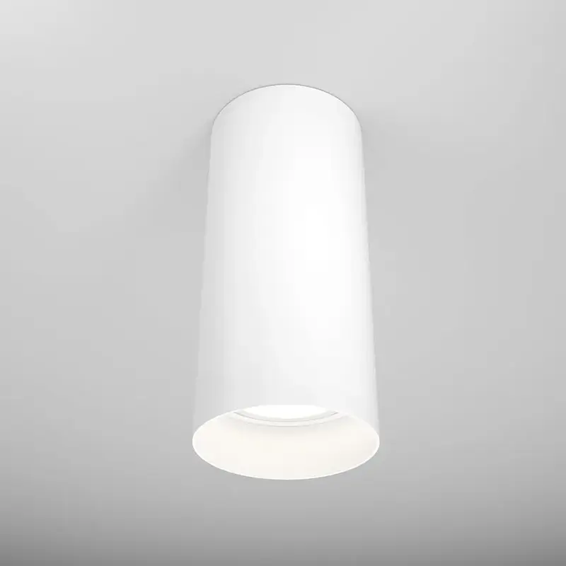 Deckenleuchte – Weißes Aluminium, 1× GU10 Fassung, 10 W Leistung, 13 cm Höhe - Focus | Maytoni