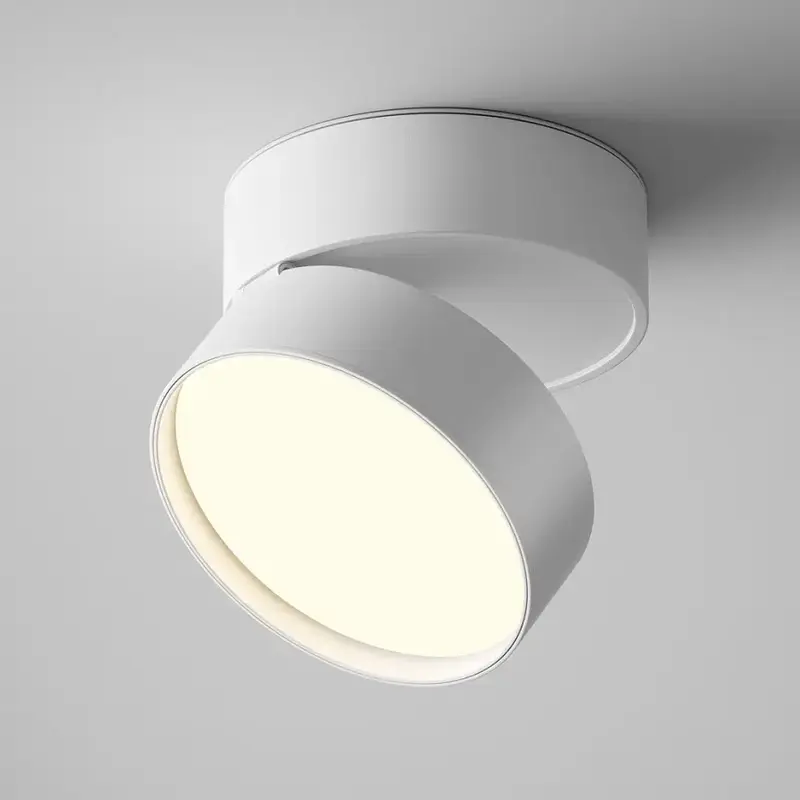 Deckenleuchte – Weißes Aluminium, 18 W Leistung, Ø12 cm, Warmweiß, CRI 90 - Onda | Maytoni