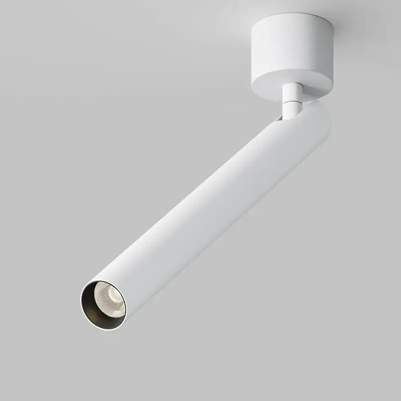 Deckenleuchte – Weißes Aluminium, 6 W LED, CRI Ra 90, Höhe 34.1 cm - Focus T | Maytoni