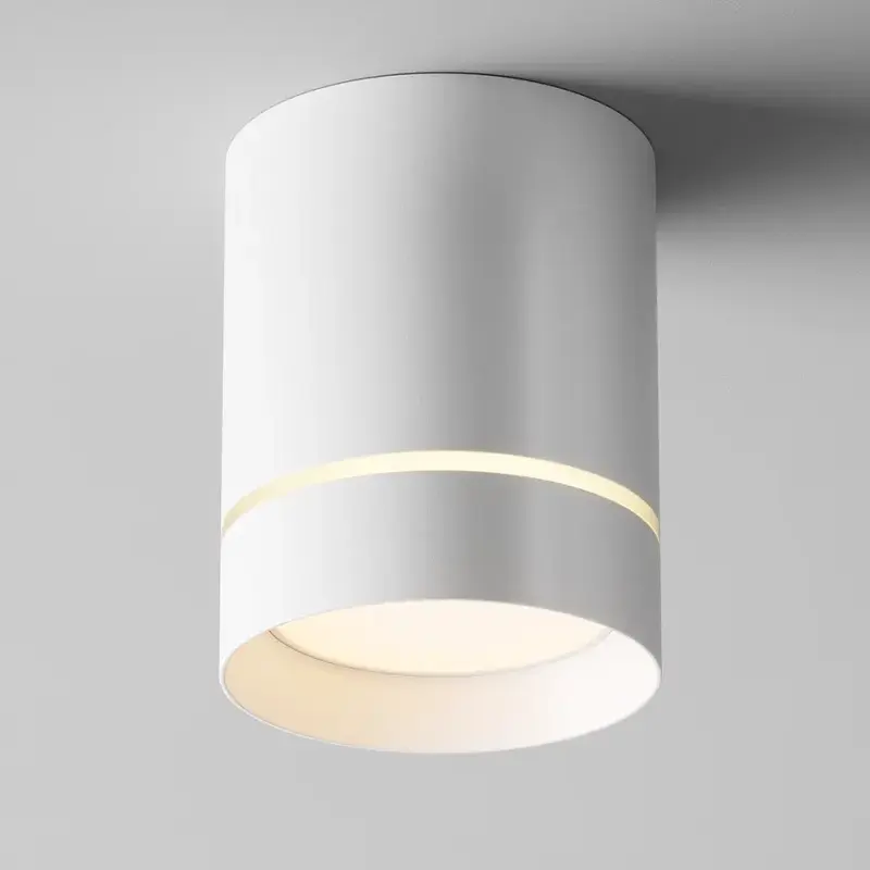 Deckenleuchte – Weißes Aluminium, 9 W Leistung, Warmweiß, Ø7,9 cm - Orlo | Maytoni