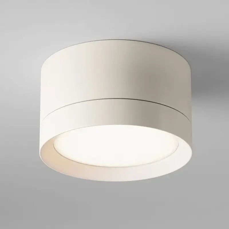 Deckenleuchte – Weißes Aluminium, GX53 Fassung, IP20 Schutz, 5 cm Höhe - Hoop | Maytoni