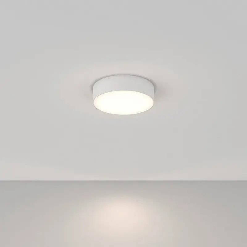 Deckenleuchte – Weißes Finish, Aluminium Gehäuse, 26W Leistung, Ø22 cm - Zon | Maytoni