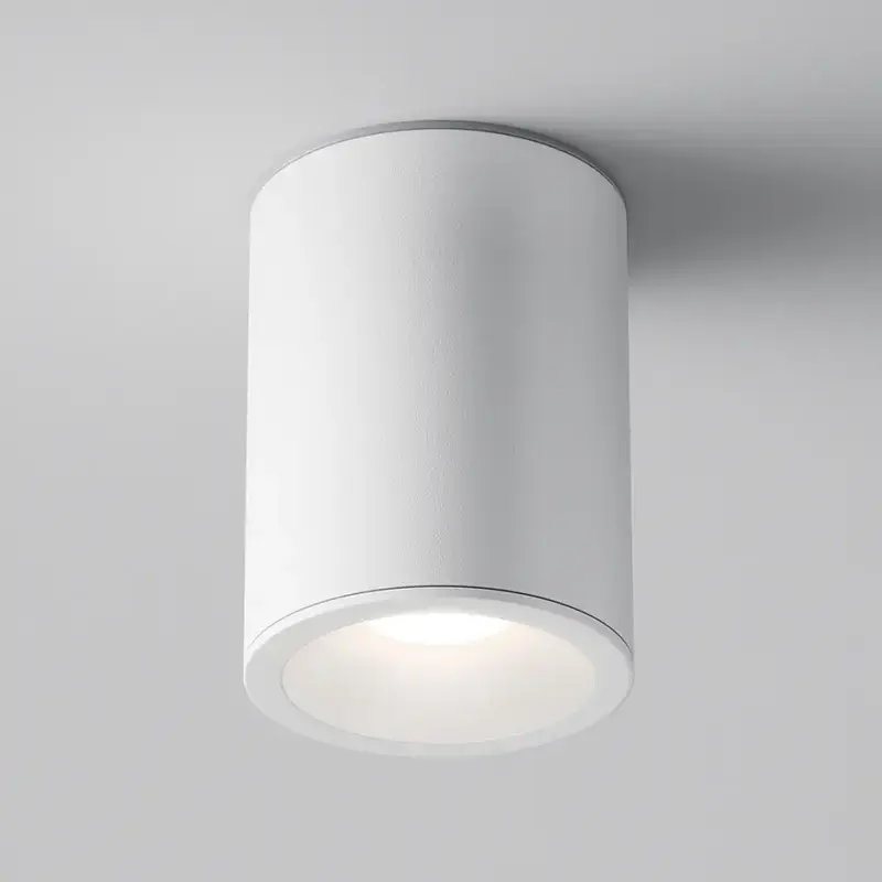 Deckenleuchte – Weißes Finish, Aluminium Gehäuse, GU10 Fassung, Ø8,5 cm - Zoom | Maytoni