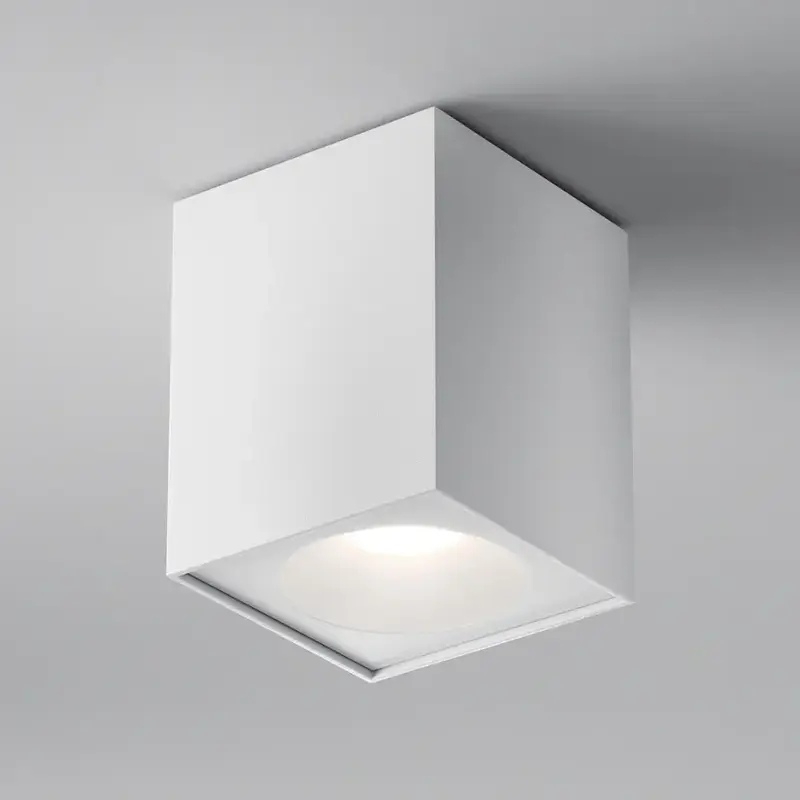 Deckenleuchte – Weißes Finish, Aluminium Gehäuse, GU10 Fassung, Ø9 cm - Zoom | Maytoni