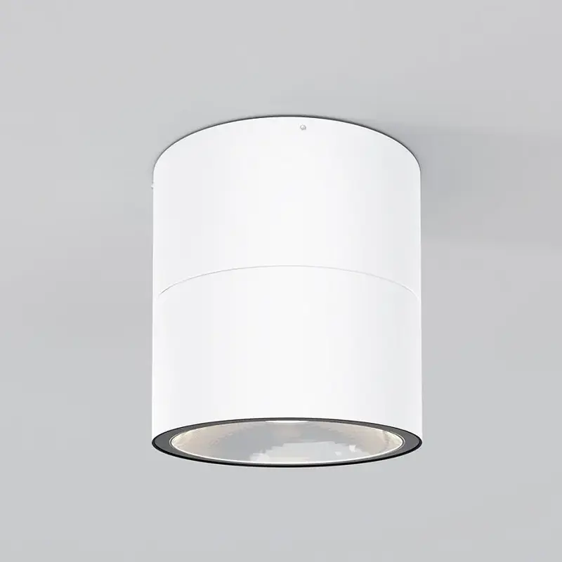Deckenleuchte – Weißes Metall mit Glas, 12 W LED, Warmweiß, 10,8 cm Höhe - Spin | Maytoni