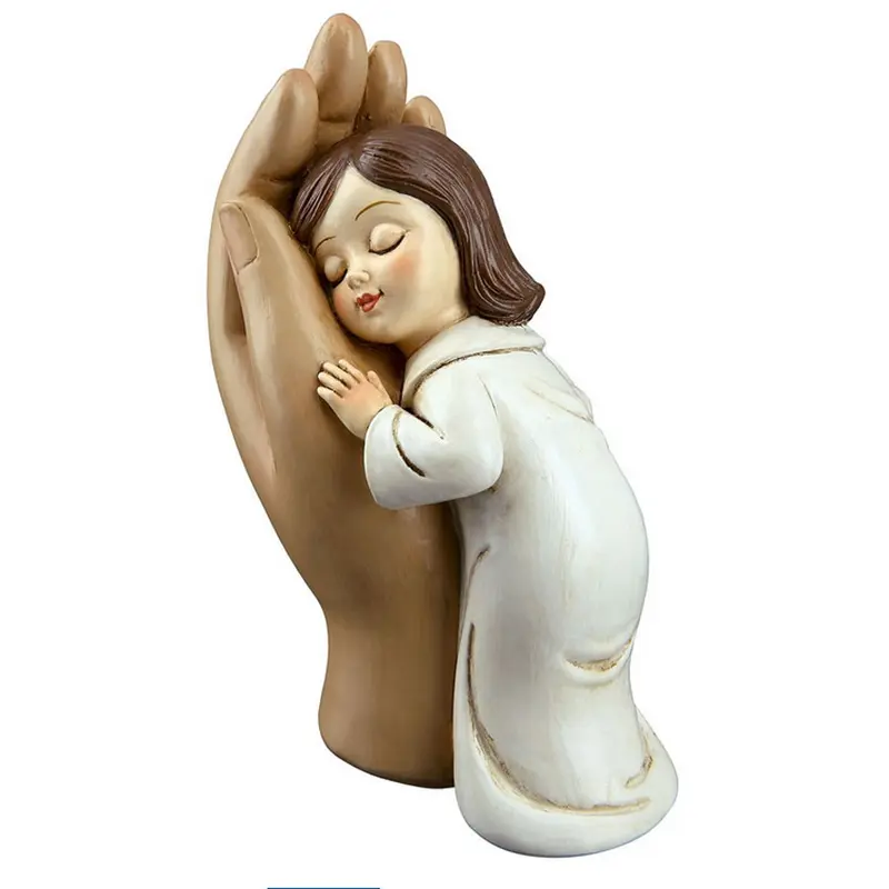 Deko Figur Mädchen in Hand 9,5cm