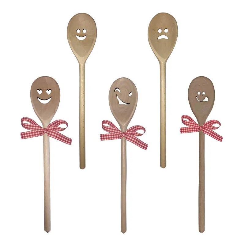 Deko-Kochlöffel "Smileys" 30 cm