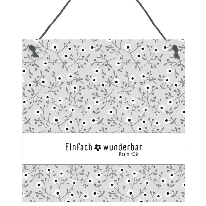 Deko-Schild "Einfach wunderbar" 18cm