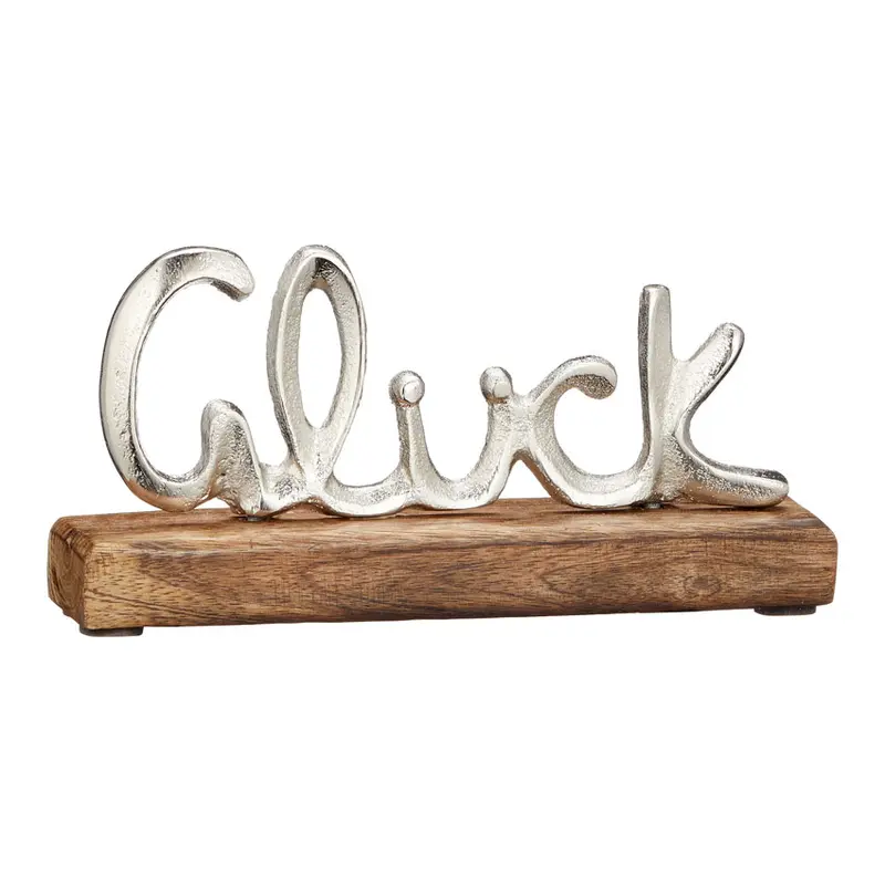 Deko Schriftzug Glück 17cm
