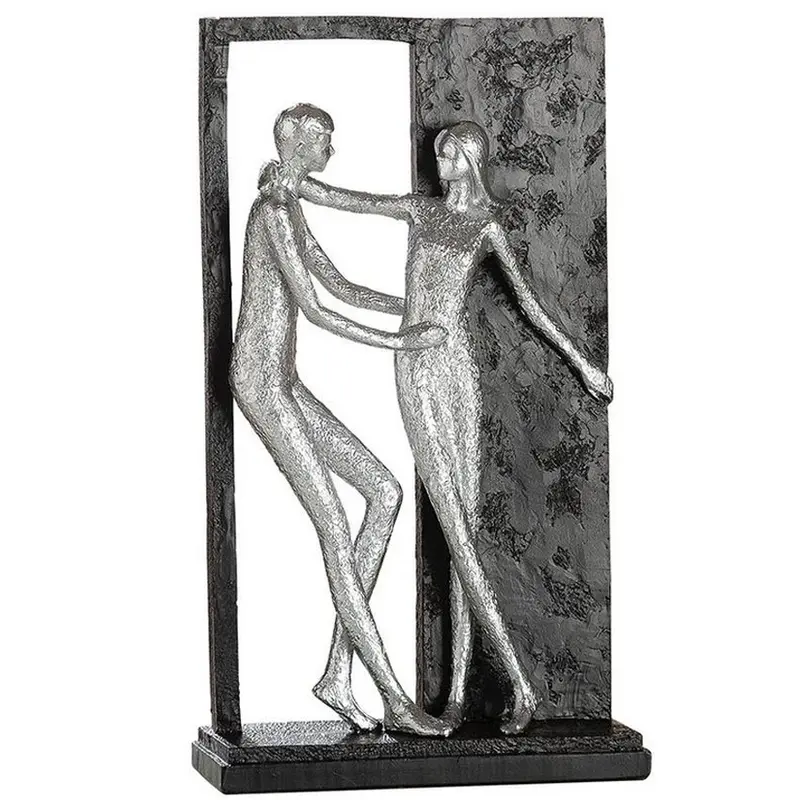 Deko Skulptur schwarz silber "Versprechen"