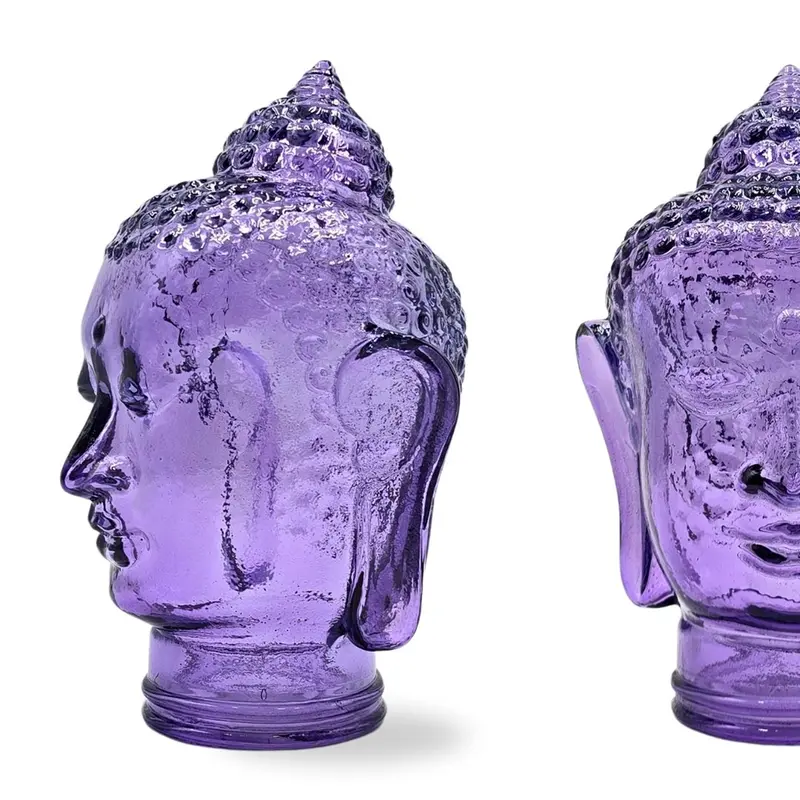 DEKOKOPF BUDDHA | Glas, Dekoration für Garten und Wohnung | Farbe