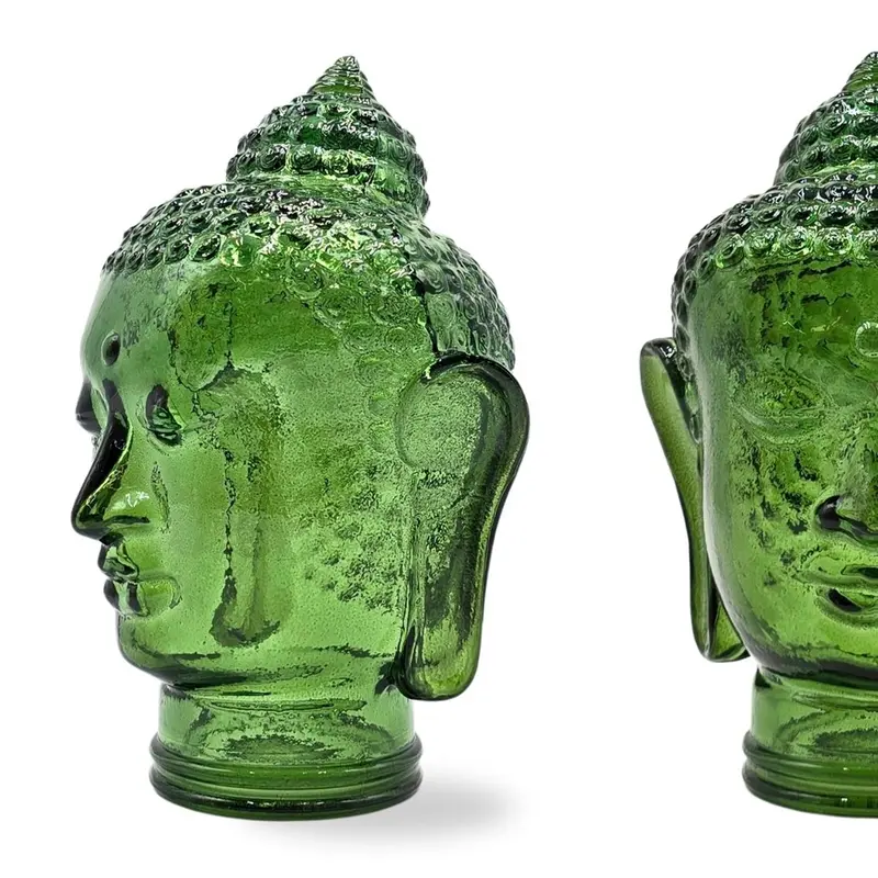 DEKOKOPF BUDDHA | Glas, Dekoration für Garten und Wohnung | Farbe