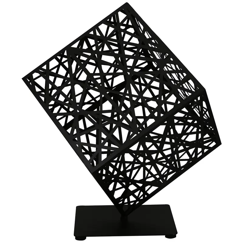 Dekoobjekt – Metall Design, Mattes Finish, Schwarzer Farbton - Grata | Gilde
