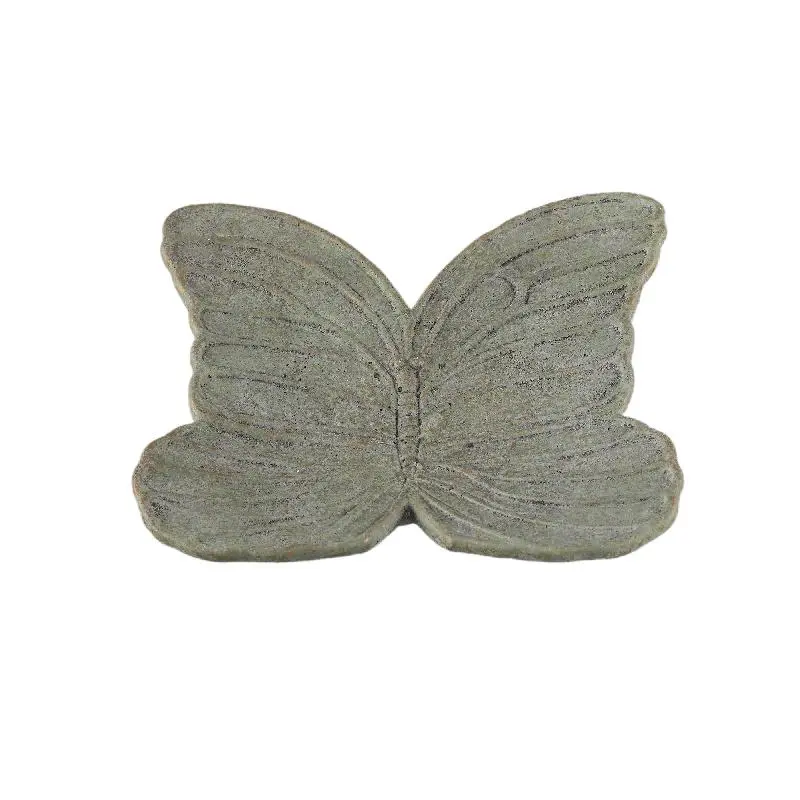Dekoteller – Zement Material, Schmetterling Design, Tisch & Wanddeko - Alyzza | PTMD