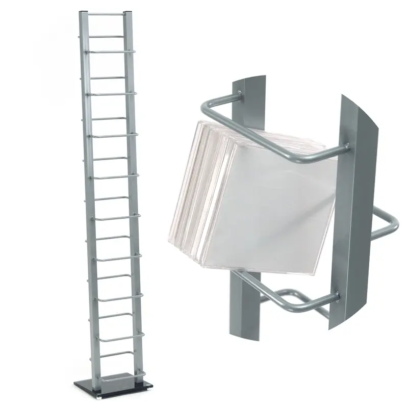 DESIGN CD STÄNDER "TOWER" | 138 cm, Metall | für 126 CDs | Farbe