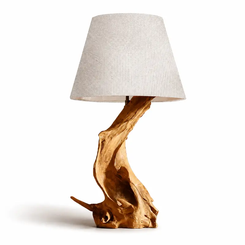Design Treibholz Wurzellampe ZOILA Höhe 65 cm