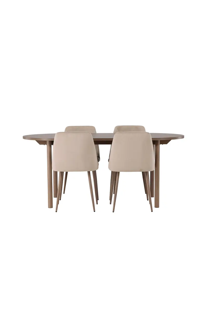 Dining Set Andy Mit Den Stühlen Night Ovales Essgruppen Set