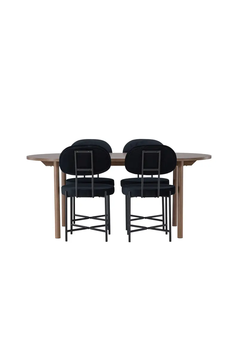 Dining Set Andy Mit Den Stühlen Stella Ovales Essgruppen Set