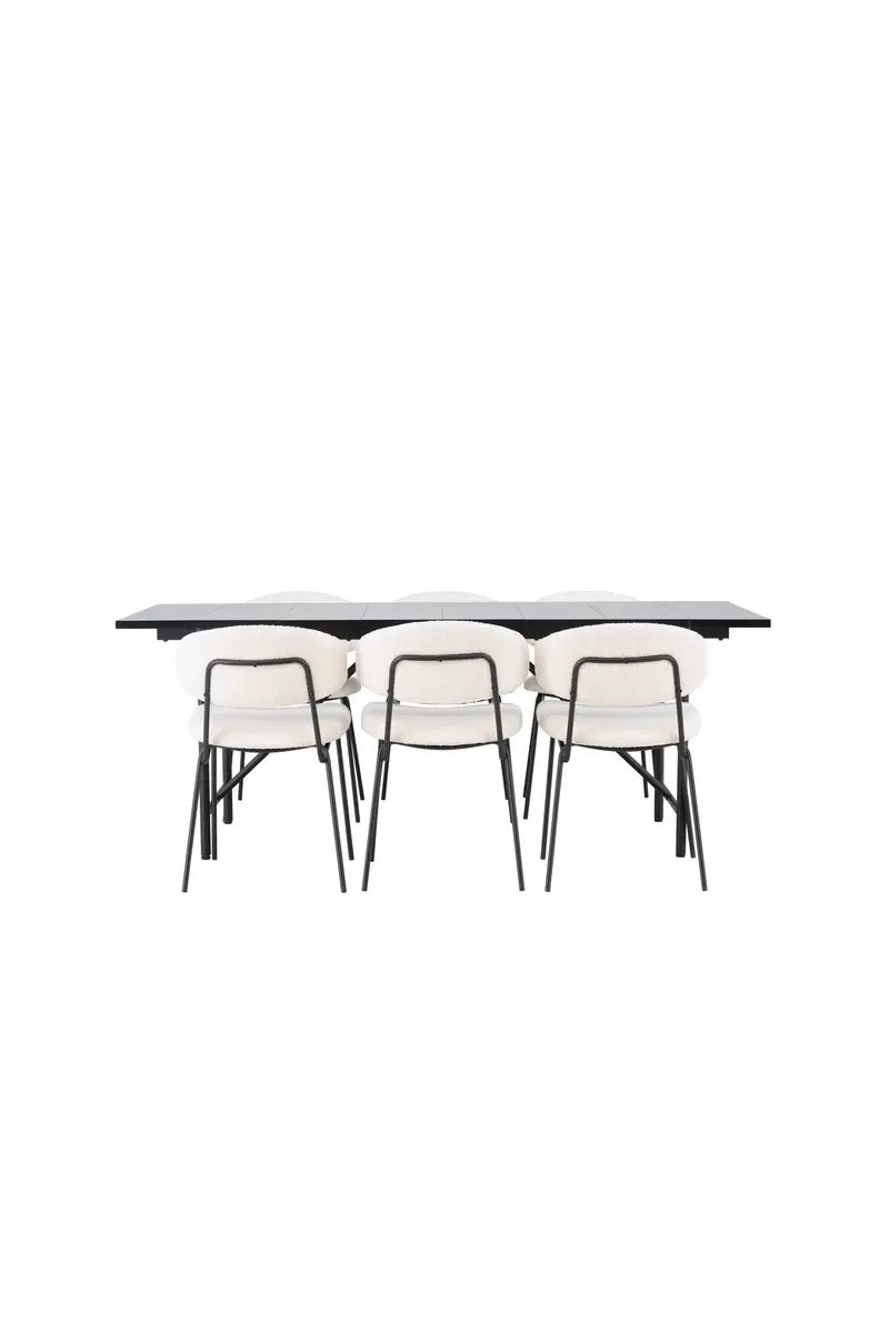 Dining Set Astrid Mit Den Stühlen Chico Rechteckiges Essgruppen Set