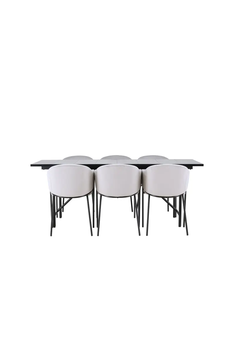 Dining Set Astrid Mit Den Stühlen Evelina Rechteckiges Essgruppen Set
