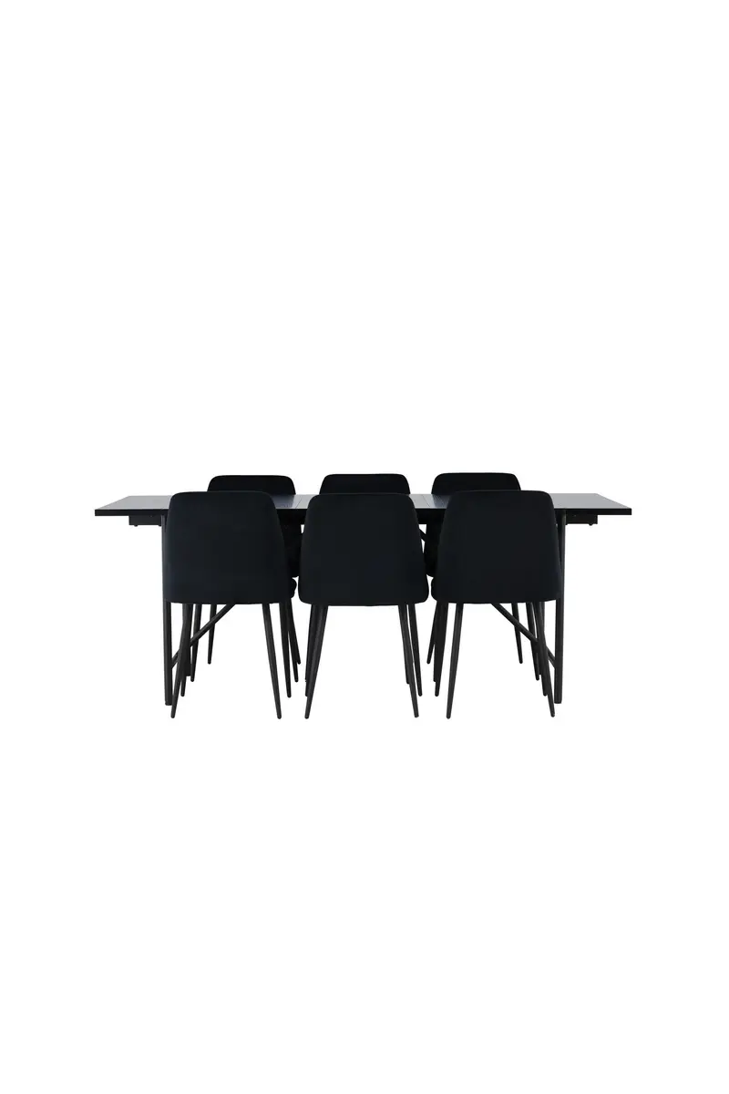 Dining Set Astrid Mit Den Stühlen Night Rechteckiges Essgruppen Set