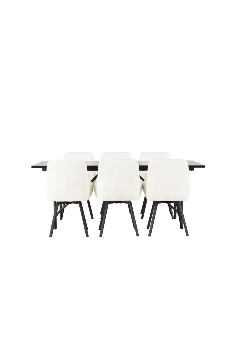 Dining Set Astrid Mit Den Stühlen Rosie Rechteckiges Essgruppen Set