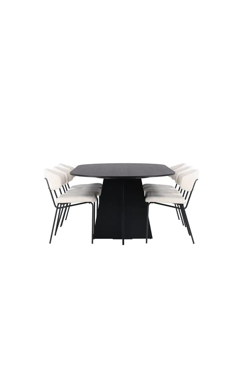 Dining Set Bootcut Mit Den Stühlen Chico Ovales Essgruppen Set