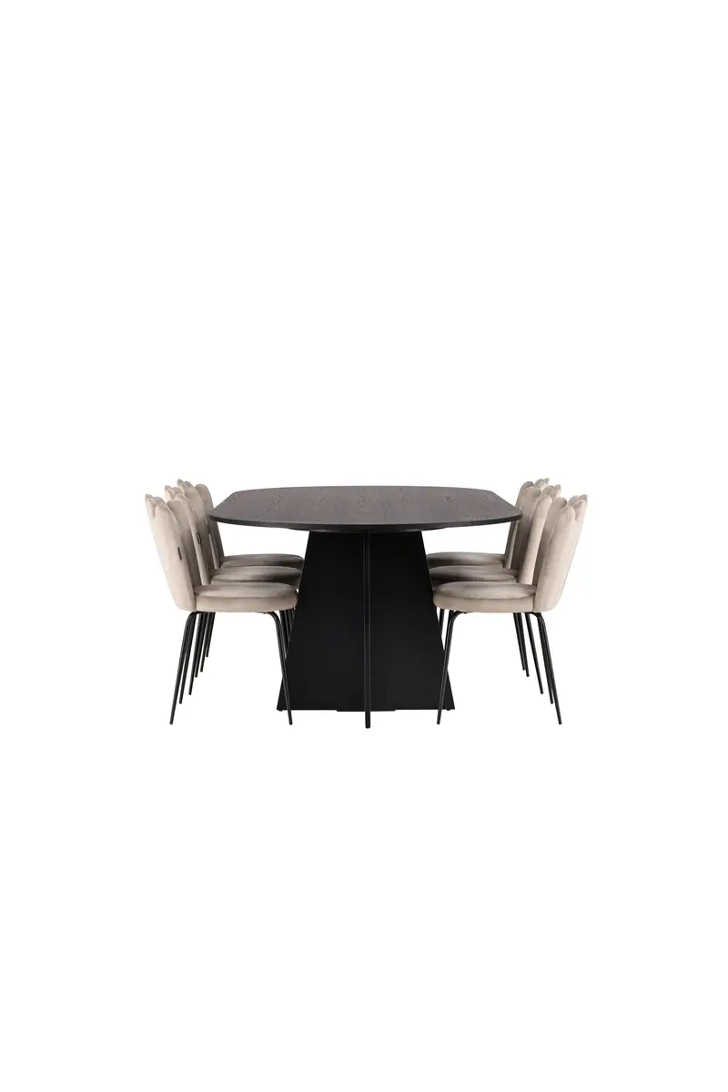 Dining Set Bootcut Mit Den Stühlen Limhamn Ovales Essgruppen Set