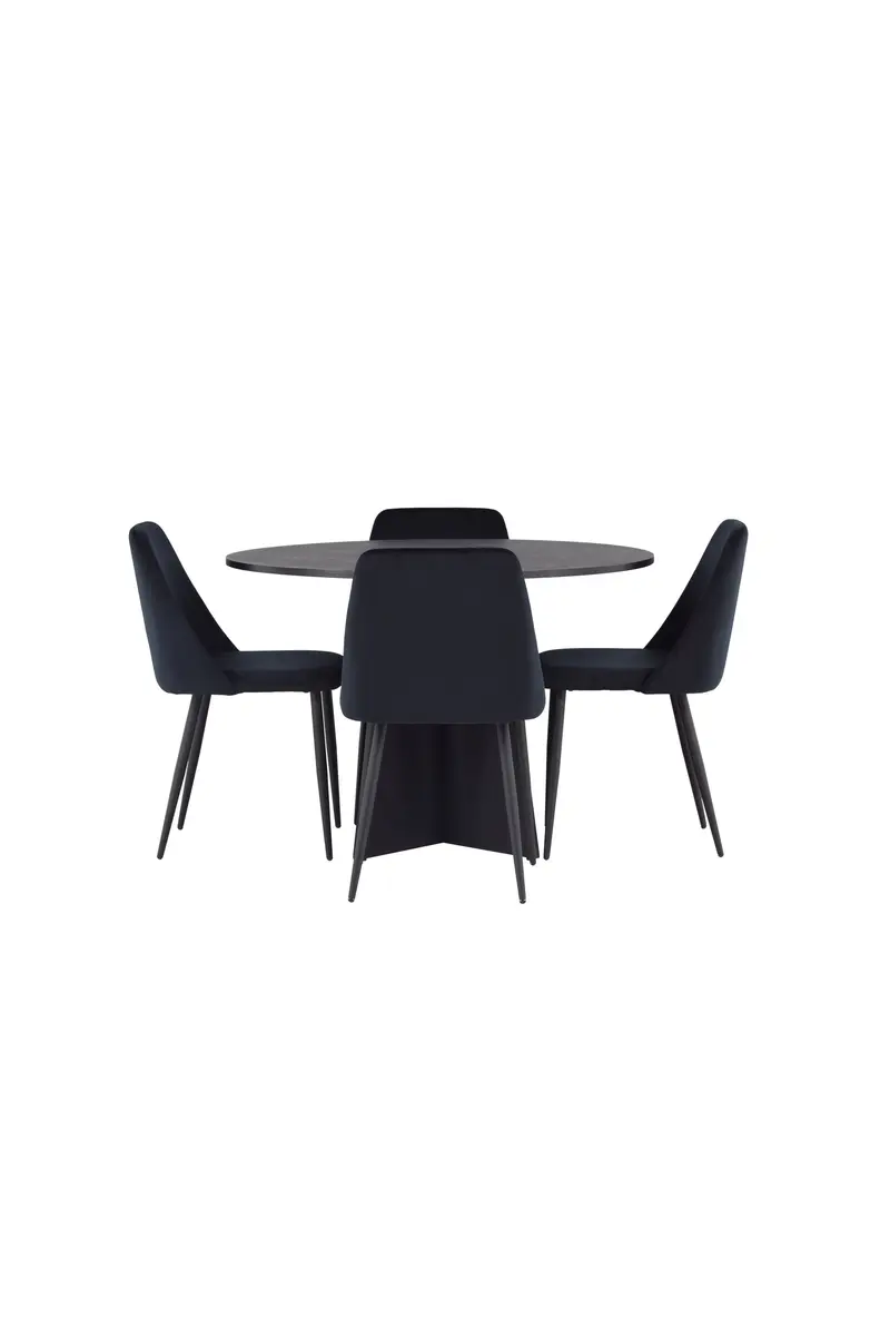 Dining Set Bootcut Mit Den Stühlen Night Rundes Essgruppen Set