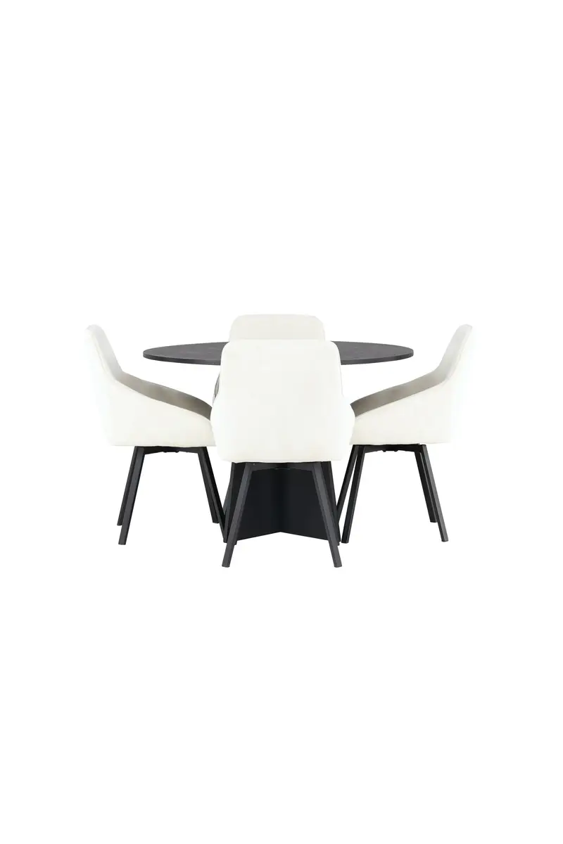 Dining Set Bootcut Mit Den Stühlen Rosie Rundes Essgruppen Set