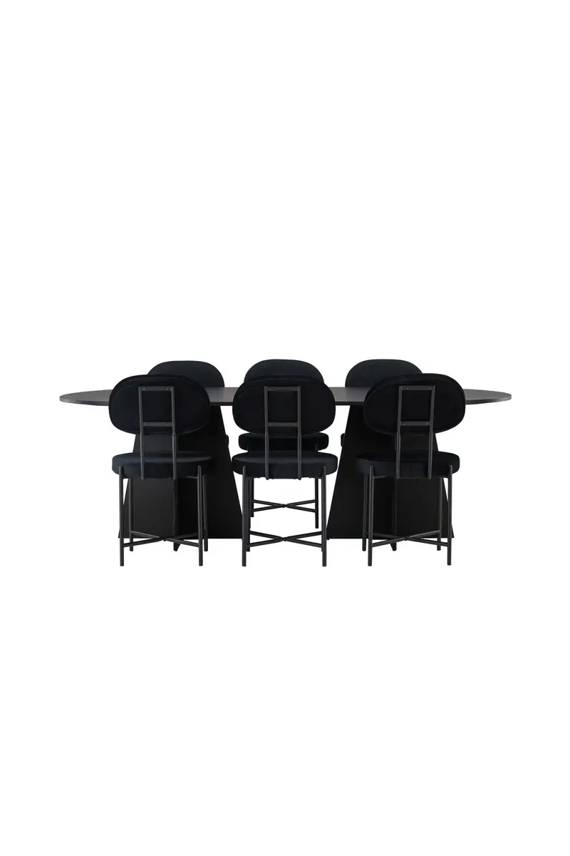 Dining Set Bootcut Mit Den Stühlen Stella Ovales Essgruppen Set