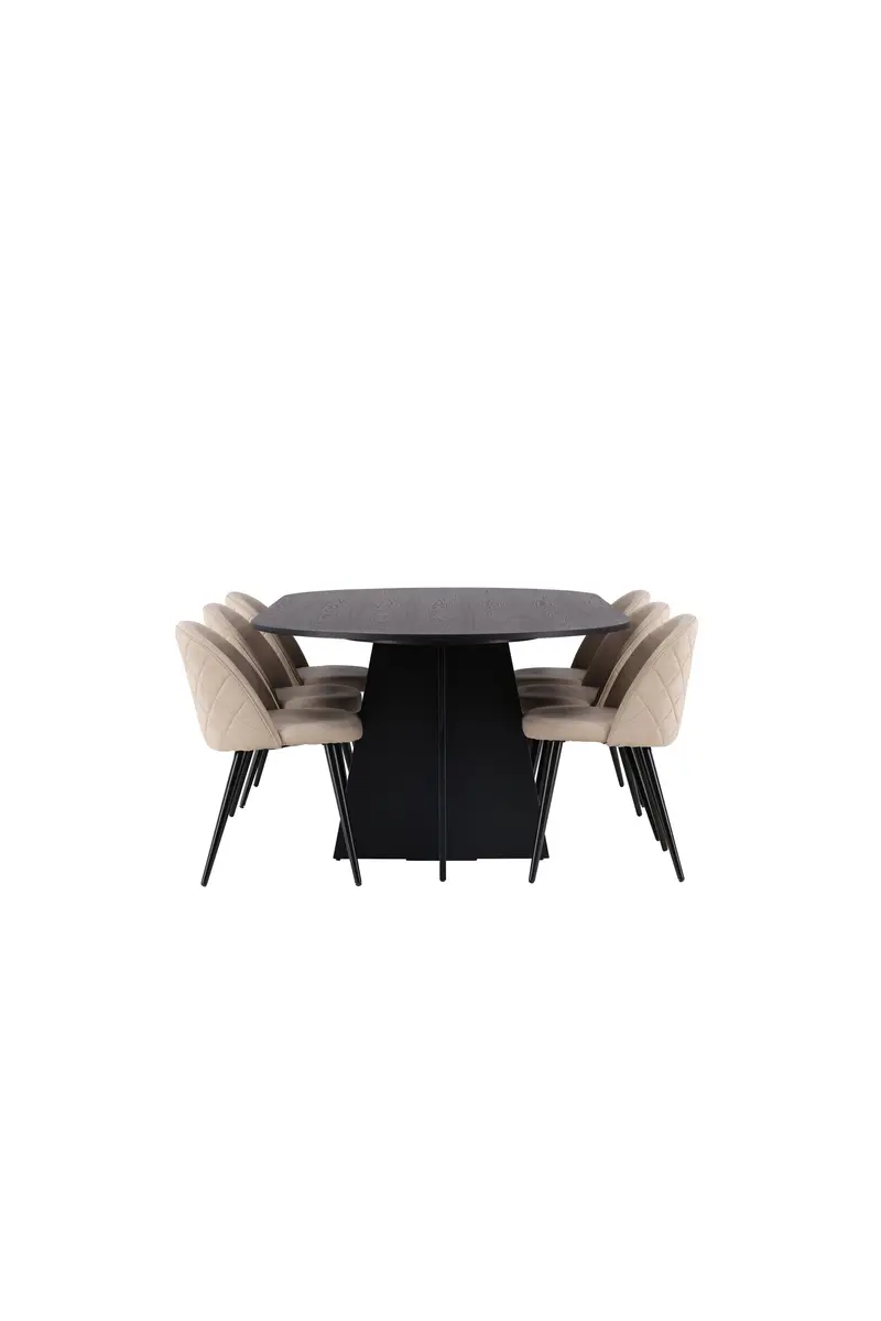 Dining Set Bootcut Mit Den Stühlen Velvet Rechteckiges Essgruppen Set