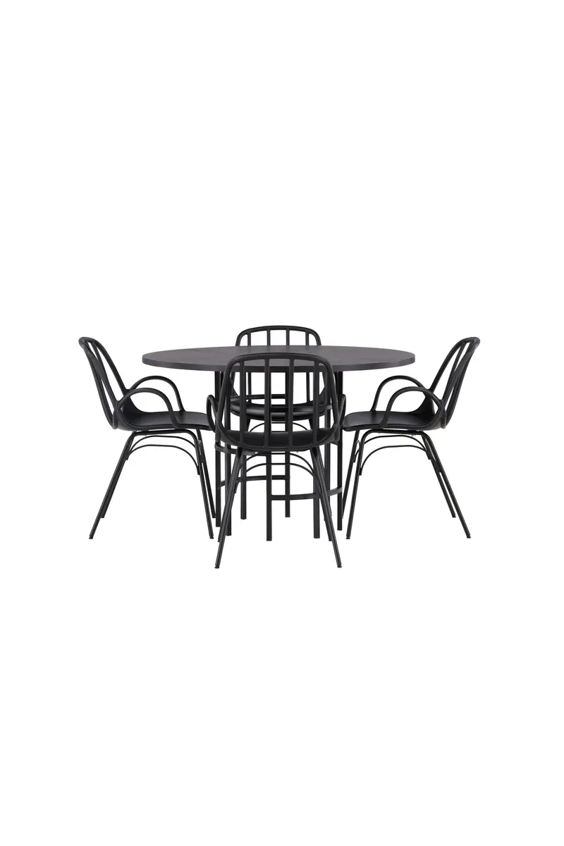 Dining Set Copenhagen Mit Den Stühlen Dyrön Rundes Essgruppen Set