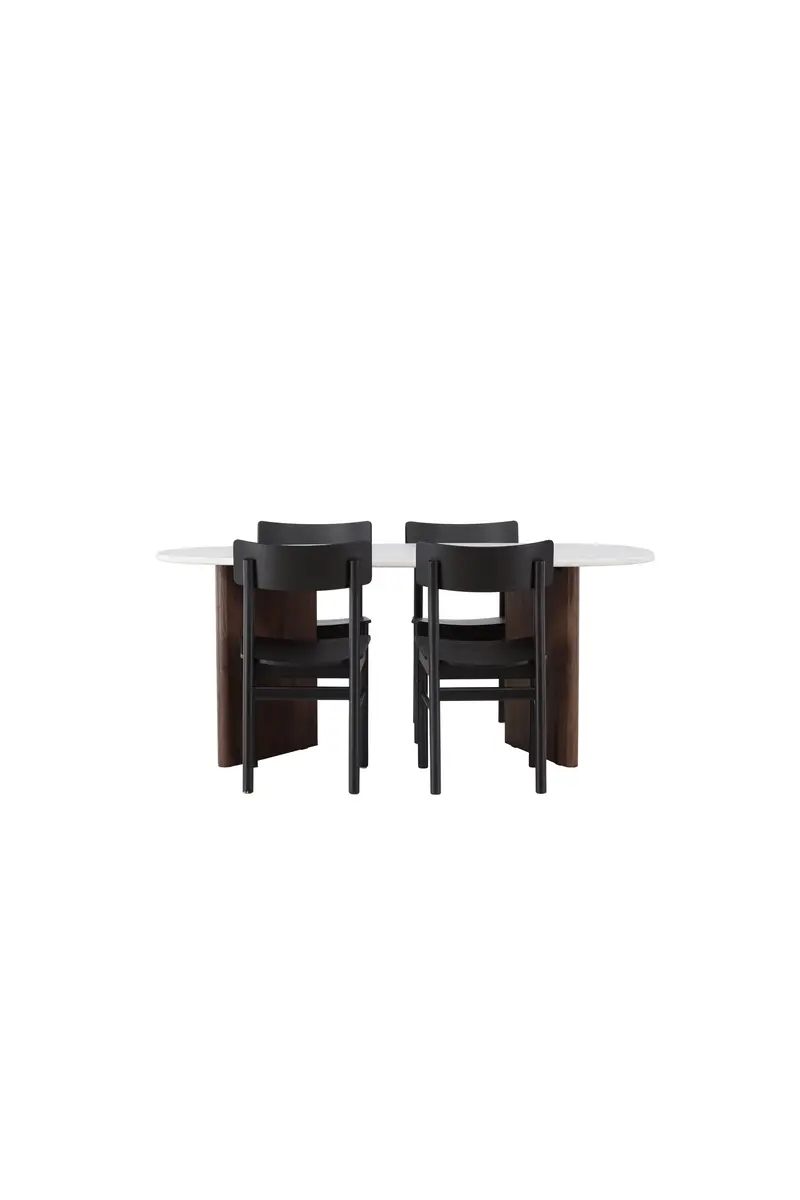 Dining Set Grönvik Mit Den Stühlen Montros Ovales Essgruppen Set