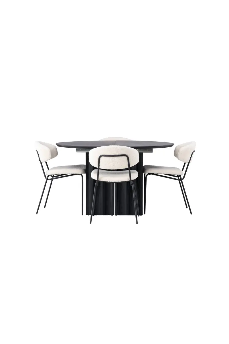 Dining Set Matilda Mit Den Stühlen Chico Rundes Essgruppen Set