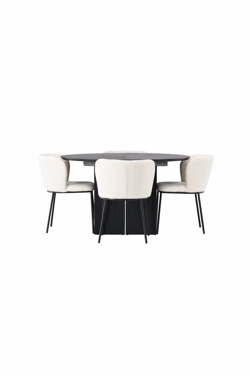 Dining Set Matilda Mit Den Stühlen Edina Rundes Essgruppen Set