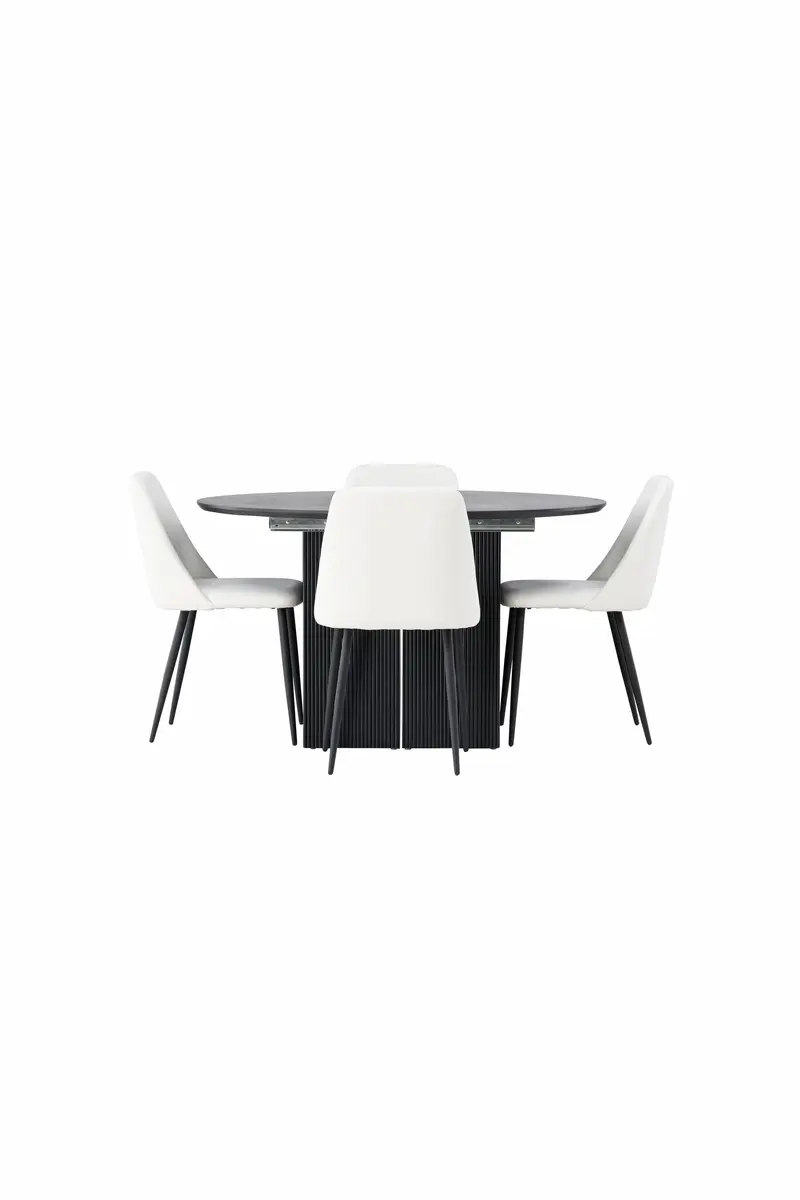 Dining Set Matilda Mit Den Stühlen Night Rundes Essgruppen Set