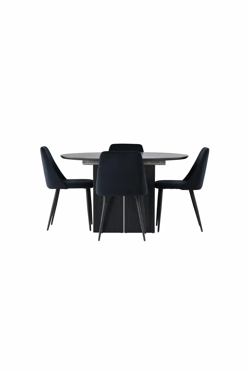Dining Set Matilda Mit Den Stühlen Night Rundes Essgruppen Set