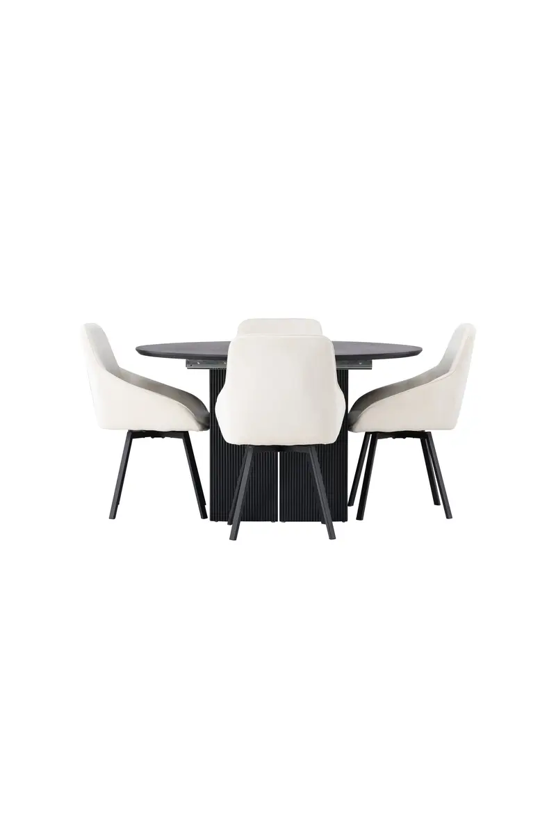 Dining Set Matilda Mit Den Stühlen Rosie Rundes Essgruppen Set