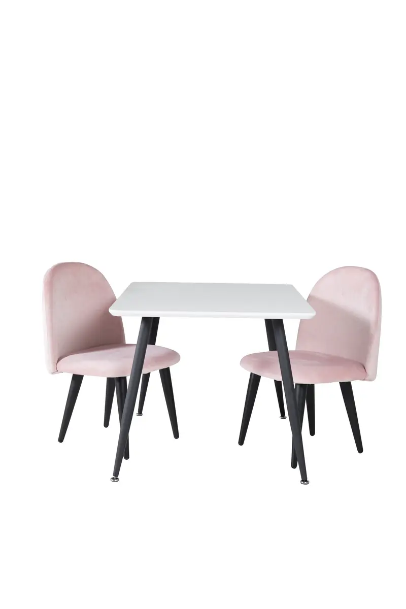 Dining Set Polar Mit Stühlen Velvet Rechteckiges Essgruppen Set
