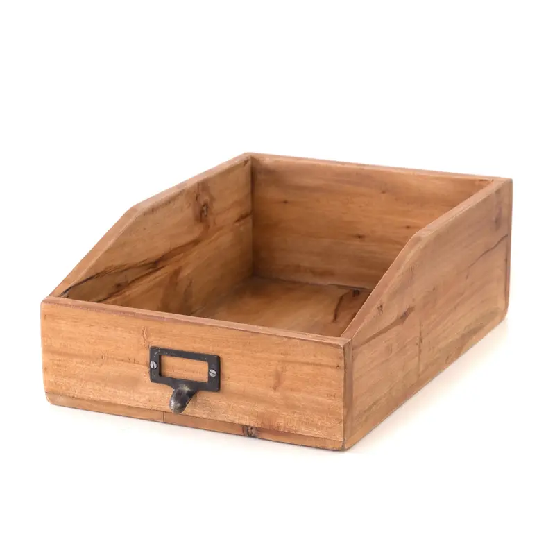 DOKUMENTENABLAGE "CARTA" | Mahagoni, 33x24x12 cm (TxBxH) | Holzablage  | Farbe