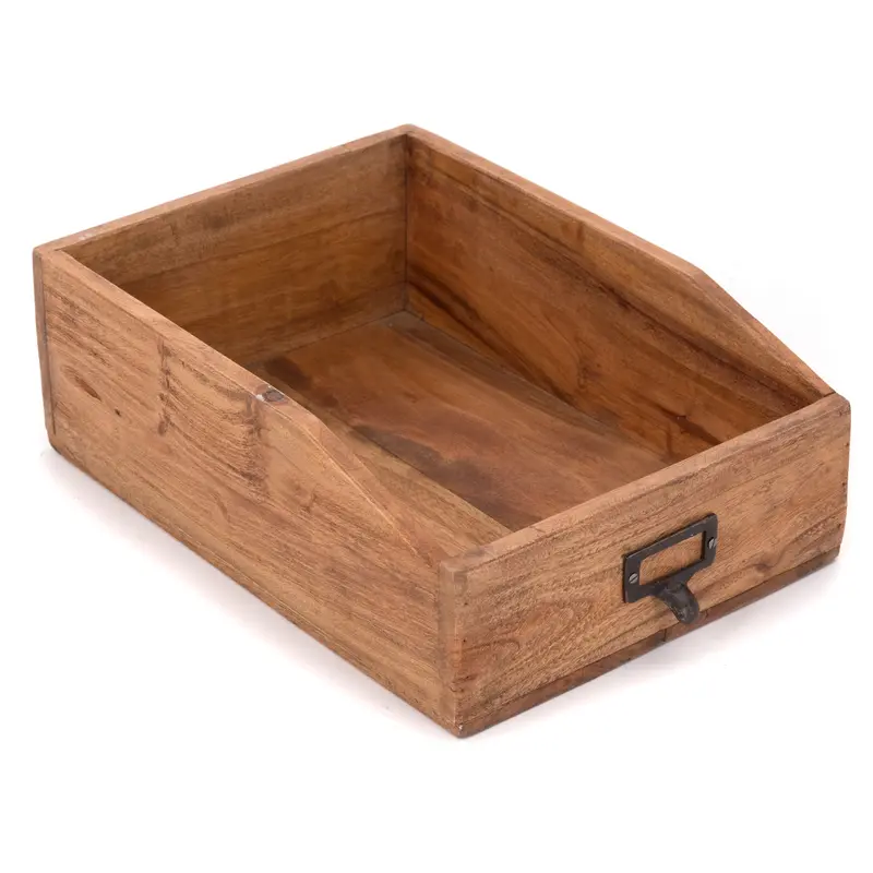 DOKUMENTENABLAGE "CARTA" | Mahagoni, 33x24x12 cm (TxBxH) | Holzablage | Farbe