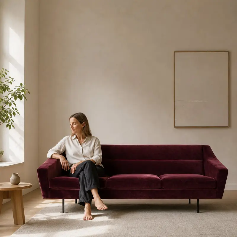 Dreisitzer-Sofa COSMO im Retro-Design